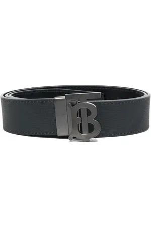 Burberry Monogram buckle reversible leather belt