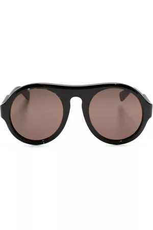 Chloé Logo-engraved pilot-frame sunglasses