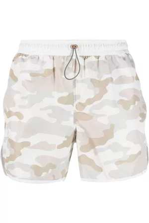 ELEVENTY Men Swim Shorts - Camouflage-pattern swim shorts
