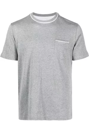 ELEVENTY Men Short Sleeve - Patch-pocket cotton T-shirt