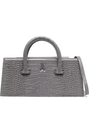 Patrizia Pepe Fly Bamby embossed crocodile-effect bag