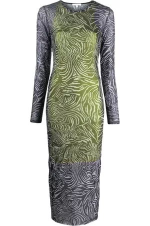 Patrizia Pepe Graphic-print tulle dress