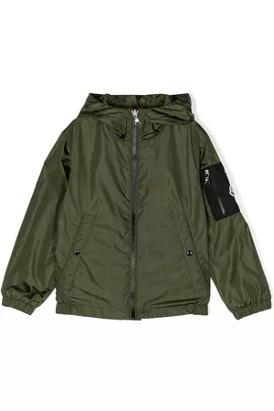 Moncler Logo-patch zip-up jacket
