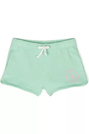 Ralph Lauren Girls Shorts - Logo-print cotton shorts