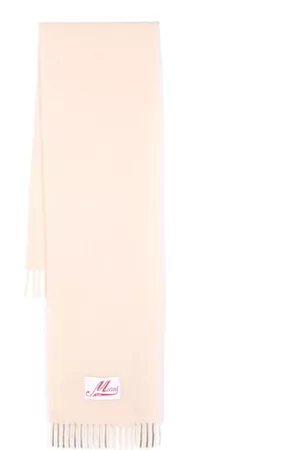 Marni Logo-appliqué alpaca-blend scarf
