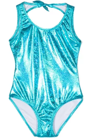 Le pandorine Metallic-finish stretch swimsuit