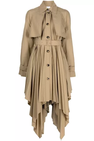 ROSETTA GETTY Women Trench Coats - Pleated trench coat