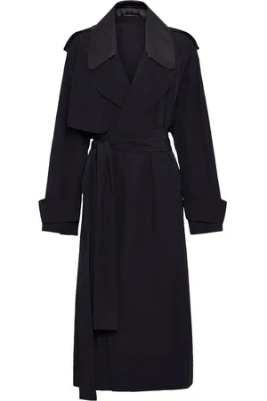 Salvatore Ferragamo Long-sleeved faille trenchcoat
