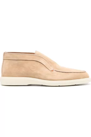santoni Almond-toe suede boots