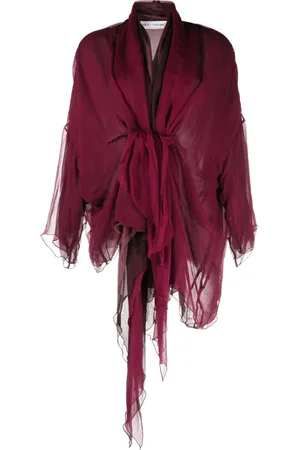 Dolce & Gabbana 1990s tied front draped blouse