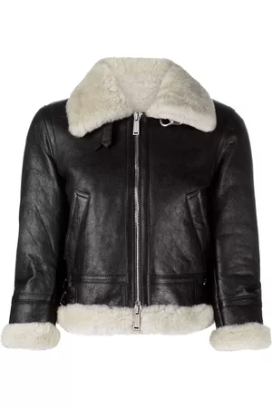 Dsquared2 Cropped shearling jacket