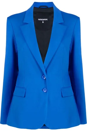 Patrizia Pepe Two-button flannel blazer