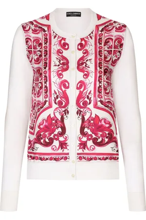 Dolce & Gabbana Majolica-print silk cardigan