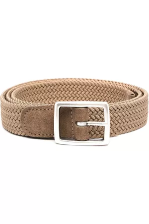 DELL'OGLIO Men Belts - Mastic elasticated suede belt