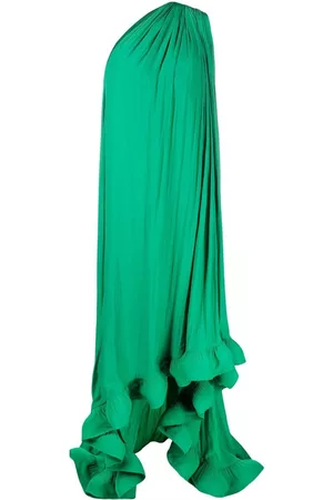 Lanvin Flared-hem one-shoulder dress