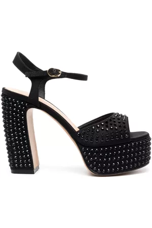 ROBERTO FESTA 125mm spike-detail satin sandals