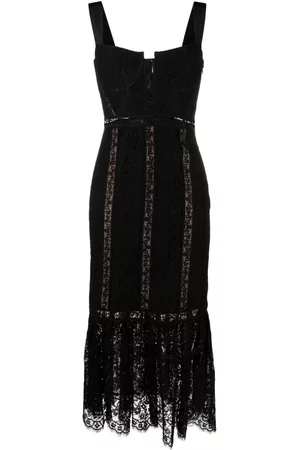 Self-Portrait Women Party Dresses - Floral lace sleeveless mididress