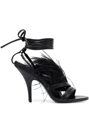 Patrizia Pepe Women Shoes - 115mm ankle-tie leather sandals
