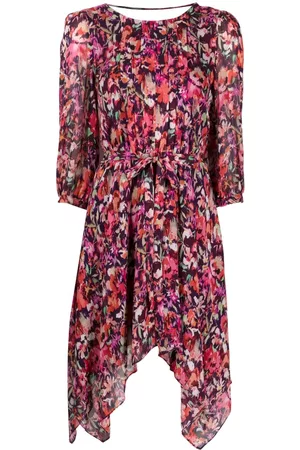 Patrizia Pepe Floral-print belted short dress
