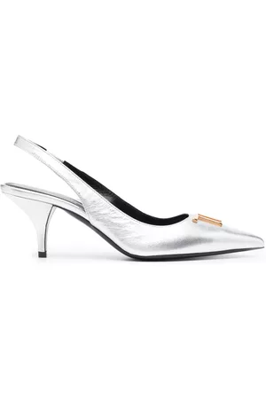 Tom Ford Logo-plaque slingback pumps