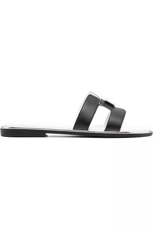 Liu Jo Women Flip Flops - Logo-plaque open-toe sandals