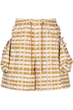 Story Salt checked drawstring shorts