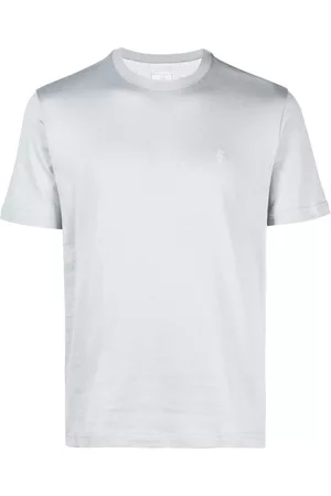 ELEVENTY Men Short Sleeve - Logo-embroidered cotton T-shirt