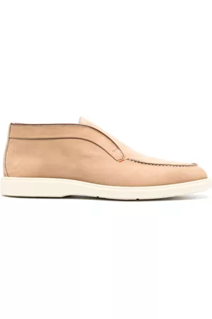 santoni Men Boots - Leather slip-on boots