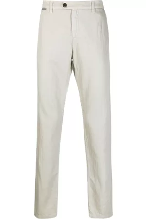 ELEVENTY Pants - Straight-leg cotton trousers
