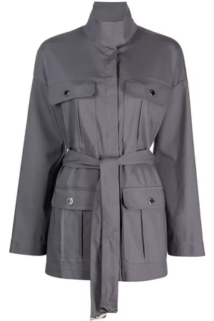 Patrizia Pepe High-neck belted parka