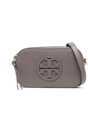 Tory Burch Mini Miller Contrasting Raffia Crossbody Bag - Farfetch