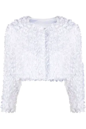 ROTATE 3D flower cropped jacket