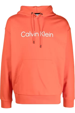 Calvin Klein AOP monogram hoodie in navy exclusive to ASOS