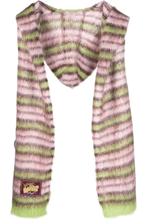 Marni Striped mohair-blend hat