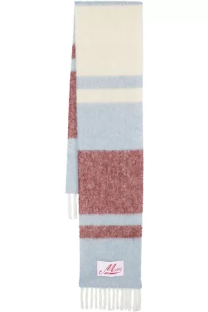 Marni Striped mohair-blend scarf