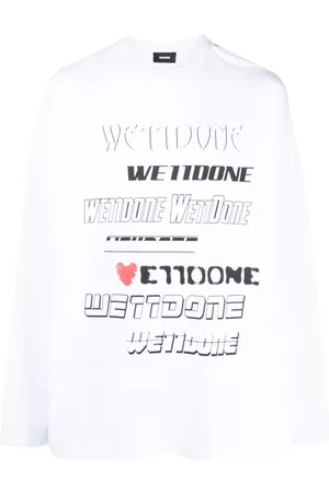 We11 Done Logo-print cotton sweatshirt