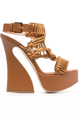 Alberta Ferretti Women Platform Sandals - 135mm leather platform sandals