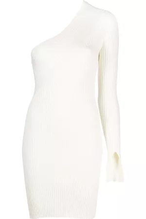 AERON Off-shoulder rib-knit minidress