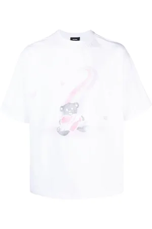 We11 Done Teddy bear-print cotton T-shirt