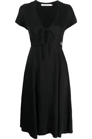 Calvin Klein Short-sleeve V-neck midi dress
