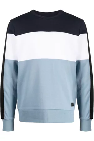 Michael Kors Men Sweatshirts - Colour-block crew-neck sweatshirt