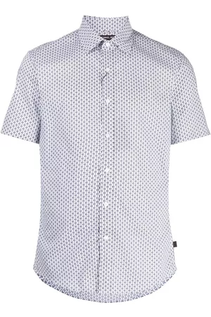 Michael Kors Men Short sleeves - Logo-print short-sleeve shirt