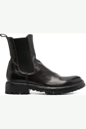 Officine creative Elasticated-panels leather boots