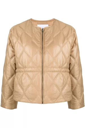 Ganni Quilted zip-up jacket