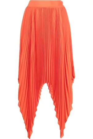Styland Asymmetric pleated skirt