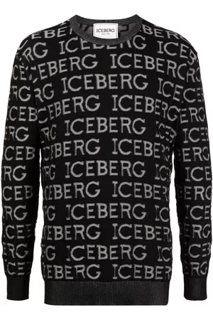 Iceberg Men Jumpers - 3D logo-print knit jumper