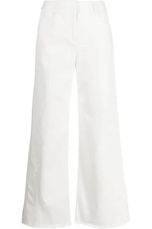 TWP Mid-rise flared trousers