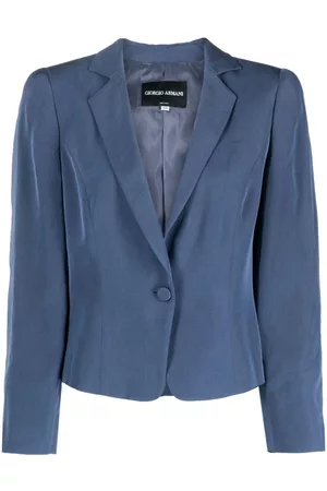 Giorgio Armani 2000s single-breasted silk blazer
