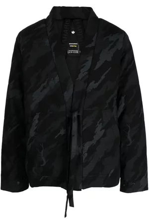 Maharishi Men Jackets - Bonsai Forest-print padded jacket