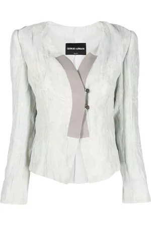 Giorgio Armani 2000s crinkled jacket